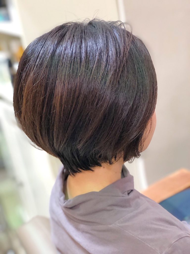 ４０代ショートボブ お客様実例 浦安のボブ ショートヘアの専門家